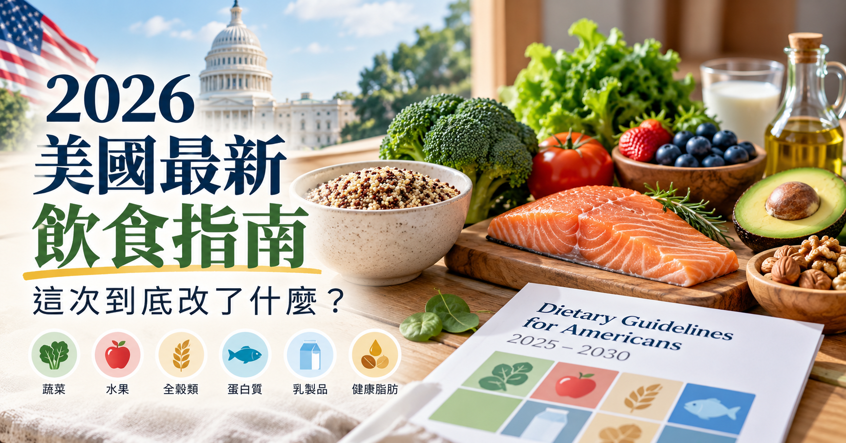 2026 美國最新飲食指南：這次到底改了什麼？